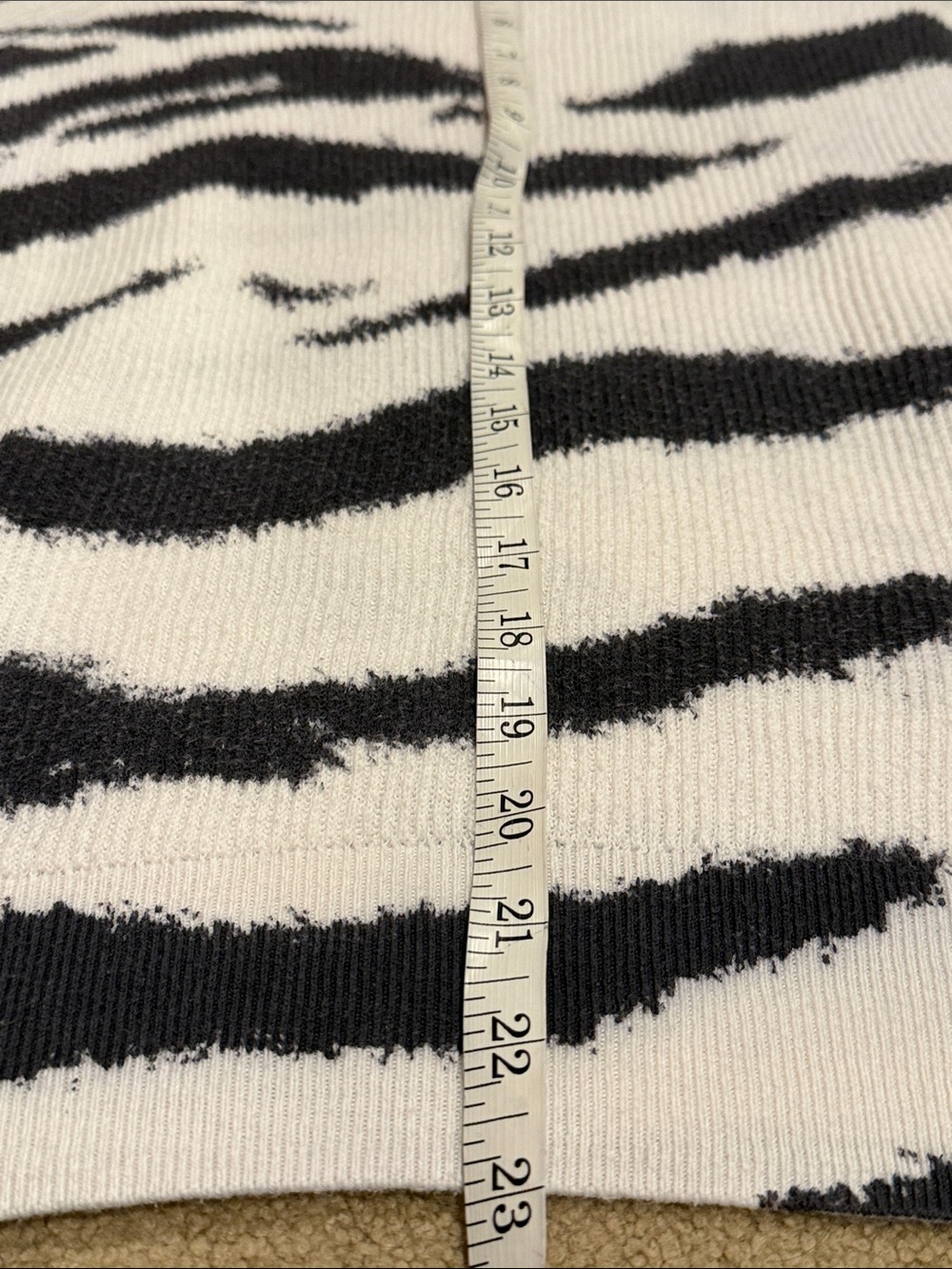 Rails Black and White Zebra-Stripe Crewneck Sweater - Picture 5 of 8